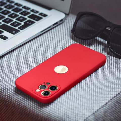 Obal / kryt na Apple iPhone 7 červený - Forcell SOFT