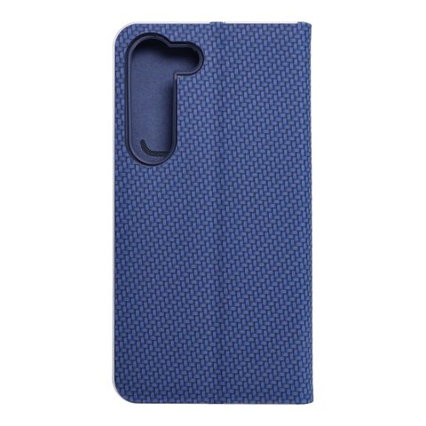 Pouzdro / obal na Samsung Galaxy S23  modré - knížkové LUNA Book Carbon