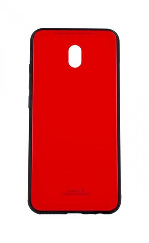 Obal / kryt na Xiaomi Redmi 8A červený - GLASS Case