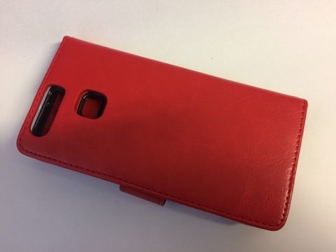 Pouzdro / obal na Huawei P9  červené - knížkové 2v1