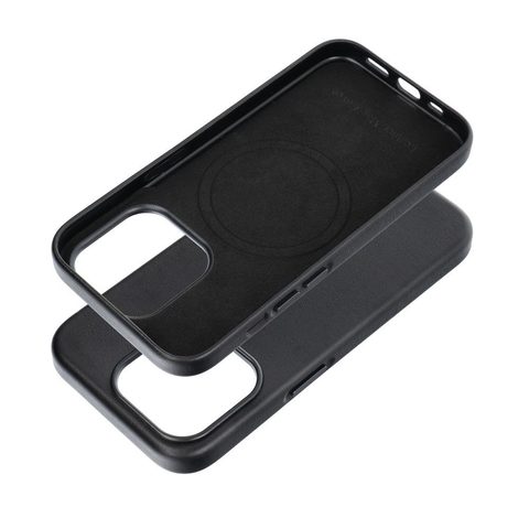 Obal / kryt na Apple iPhone 15 Pro černé - Leather Mag