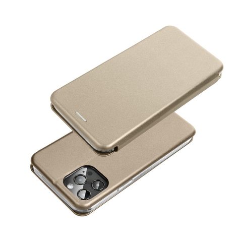 Pouzdro / obal na Apple iPhone 14 PRO MAX ( 6.7 ) zlaté - knížkové Forcell Elegance