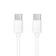 Kabel USB Typ-C - Typ-C 1M PD60W 3A - bílý + krabička