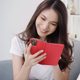 Pouzdro / obal na LG K10 2017 červené - knížkové SMART