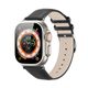 Řemínek kožený Apple Watch 42/44/45/49mm černý - DUX DUCIS