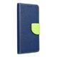 Pouzdro / obal na Xiaomi Redmi 7A modré / limetkové - knížkové Fancy Book