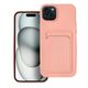Obal / kryt na Apple iPhone 15 PLUS růžový - CARD Case