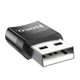 Redukce USB-C to USB-A - Hoco, UA17 Černá