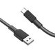 Kabel USB-C 1m, černo bílý - HOCO