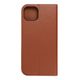 Pouzdro / obal na Apple iPhone 14 Plus hnědé - knížkové Leather case