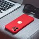 Obal / kryt na Apple iPhone 12 / 12 Pro červený - Forcell Soft