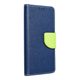 Pouzdro / obal na Samsung Galaxy S24  modro-limetkové - knížkové Fancy Book