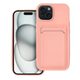 Obal / kryt na Apple iPhone 15 růžový - CARD Case