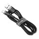 Kabel odolný nylonový USB / Lightning QC3.0 1.5A 2M černý - BASEUS Cafule