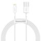 Nabíjecí a datový kabel pro iPhone USB / Lightning 1,5 m bílý - BASEUS