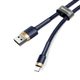 Kabel Lightning 1.5A 2m  Zlatá+modrá - Baseus Cafule