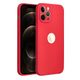 Obal / kryt na iPhone 12 Pro Max červené - Forcell Soft