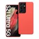Obal / kryt na Samsung Galaxy S21 Ultra růžový - Forcell SILICONE LITE