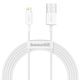 Kabel Apple Lightning 8-pin 2,4A Superior Series Fast Charging CALYS-C02 2 metry bílý - BASEUS