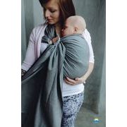 LITTLE FROG RING SLING - GRAPHITE HERRINGBONE - S - LITTLE FROG /BELOVED SLINGS RING SLING - ŠÁTKY