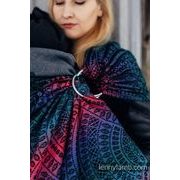 LENNY LAMB RING SLING (60% BAVLNA, 28% MERINO, 8% HEDVÁBÍ, 4% KAŠMÍR) - PEACOCK'S TAIL - BLACK OPAL - STANDARD 1,8 M - LENNYLAMB RING SLING - ŠÁTKY