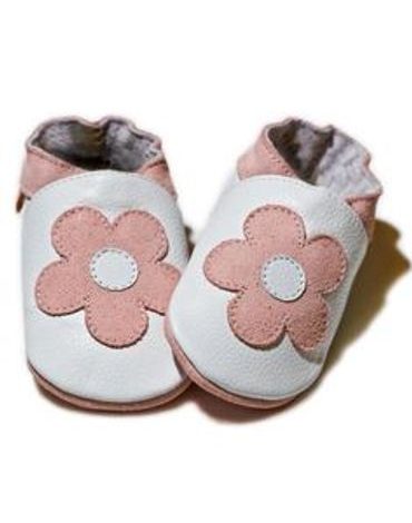 Capáčky Liliputi bílé s růžovou kytičkou