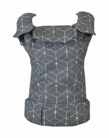 MoniLu UNI nosítko - Cubes Black + slintáčky