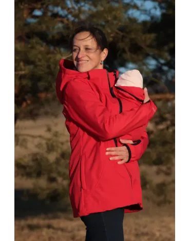 Angel Wings nosící softshellová bunda - červená