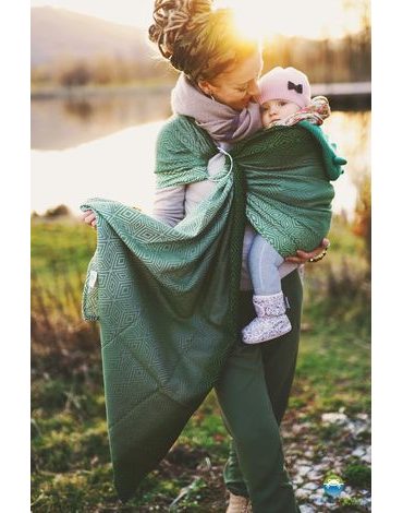 LITTLE FROG RING SLING - MOSSY CUBE - S