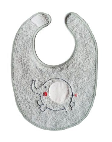 Bryndák froté suchý zip 20x30 cm - šedý sloník