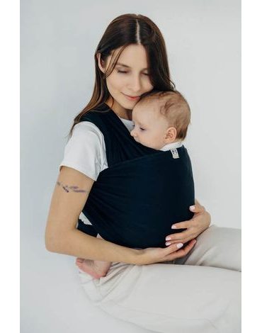 LennyLamb elastický šátek - Black - 5 m