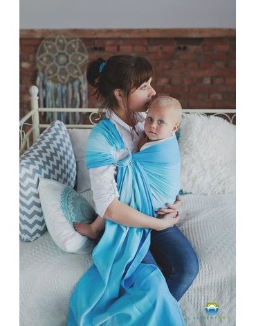 RING SLING LITTLE FROG - BLUE EUCLASE - M