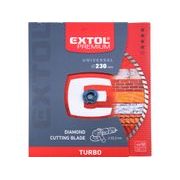 EXTOL PREMIUM KOTOUČ DIAMANTOVÝ ŘEZNÝ, TURBO - SUCHÉ I MOKRÉ ŘEZÁNÍ, O 230X22,2X2,8MM, 108755 - DIA KOTOUČ 230 MM - PŘÍSLUŠENSTVÍ