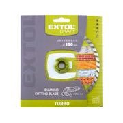 EXTOL CRAFT KOTOUČ DIAMANTOVÝ ŘEZNÝ, TURBO - SUCHÉ I MOKRÉ ŘEZÁNÍ, O 150X22,2X2,3MM, 108853 - DIA KOTOUČ 150 MM - PŘÍSLUŠENSTVÍ