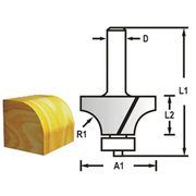 MAKITA D-48371 - ZAOBLOVACÍ FRÉZA S LOŽISKEM STOPKA 8 MM,22,2X12,7X55 MM R=4,8MM - PRO VRCHNÍ FRÉZKY - PŘÍSLUŠENSTVÍ