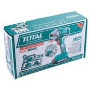 TOTAL UTAHOVÁK RÁZOVÝ AKU 1/4", BRUSHLESS, 20V LI-ION (2X), 2000MAH, INDUSTRIAL, TIRLI2002 - ZNAČKA TOTAL