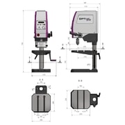 STOLNÍ VRTAČKA OPTIDRILL DX 17 V - STOLNÍ SLOUPOVÉ VRTAČKY - ELEKTRICKÉ NÁŘADÍ