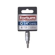 FORTUM HLAVICE ZÁSTRČNÁ 1/4" HROT TORX, T 20, L 37MM, 4701722 - ZÁSTRČNÉ HLAVICE - RUČNÍ NÁŘADÍ