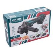 EXTOL INDUSTRIAL BLM-204C BRUSKA ÚHLOVÁ AKU SHARE20V, 125MM, BRUSHLESS, 20V LI-ION, 2000MAH, 8791840 - AKU UHLOVÉ BRUSKY - AKU NÁŘADÍ