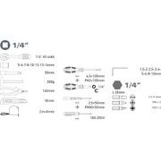 EXTOL LADY SADA NÁŘADÍ 39KS, 1/4", 6596 - SADY NÁŘADÍ - RUČNÍ NÁŘADÍ
