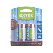 EXTOL ENERGY BATERIE ALKALICKÉ, 2KS, 1,5V C (LR14), 42014 - BATERIE AA, AAA, 9V ... - DŮM A DOMÁCNOST, ELEKTRO..