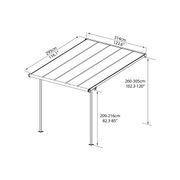 PALRAM - CANOPIA SIERRA 3000 ANTRACIT 3 X 3 HLINÍKOVÁ (MONTOVANÁ) PERGOLA - PERGOLY - DŮM A DOMÁCNOST, ELEKTRO..