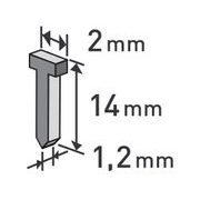 EXTOL PREMIUM HŘEBÍKY, BALENÍ 1000KS, 14MM, 2,0X0,52X1,2MM, 8852405 - SPONY DO SPONKOVAČKY{% if kategorie.adresa_nazvy[0] != zbozi.kategorie.nazev %} - PŘÍSLUŠENSTVÍ{% endif %}