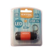 EXTOL LIGHT SVÍTILNA USB NABÍJECÍ S LED ŽÁROVKOU - PŘÍVĚŠEK, 43120 - KAPESNÍ SVÍTILNY A ČELOVKY - SVÍTIDLA