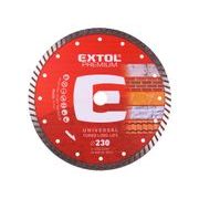 EXTOL PREMIUM KOTOUČ DIAMANTOVÝ ŘEZNÝ TURBO PLUS - SUCHÉ I MOKRÉ ŘEZÁNÍ, O 230X22,2X3MM, 8803035 - DIA KOTOUČ 230 MM{% if kategorie.adresa_nazvy[0] != zbozi.kategorie.nazev %} - PŘÍSLUŠENSTVÍ{% endif %}