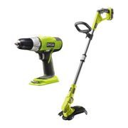 SET AKU STRUNOVÁ SEKAČKA + VRTACÍ SADA RYOBI RLT1832CD3HS, ŠÍŘKA ZÁBĚRU 30 CM, 18V - AKUMULÁTOROVÉ VYŽÍNAČE - ZAHRADA