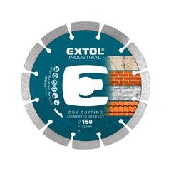 EXTOL INDUSTRIAL kotouč diamantový řezný segmentový Grab Cut, suché řezání, O 150x22,2x2,3mm, 8703033