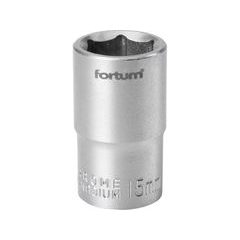 FORTUM hlavice nástrčná 1/2", 15mm, L 38mm, 4700415