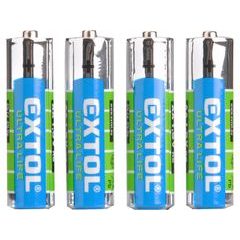 EXTOL ENERGY baterie zink-chloridové, 4ks, 1,5V AA (R6), 42001