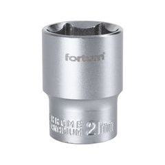FORTUM hlavice nástrčná 1/2", 21mm, L 38mm, 4700421
